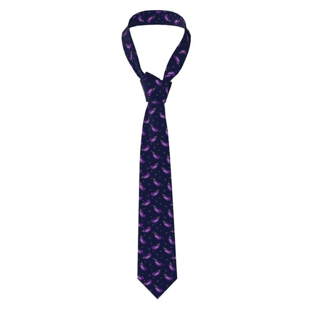 Balery Eggplant Corbata Clásica de Seda para Hombre, Corbata Tejida Jacquard, Corbatas Formales para Negocios y Bodas