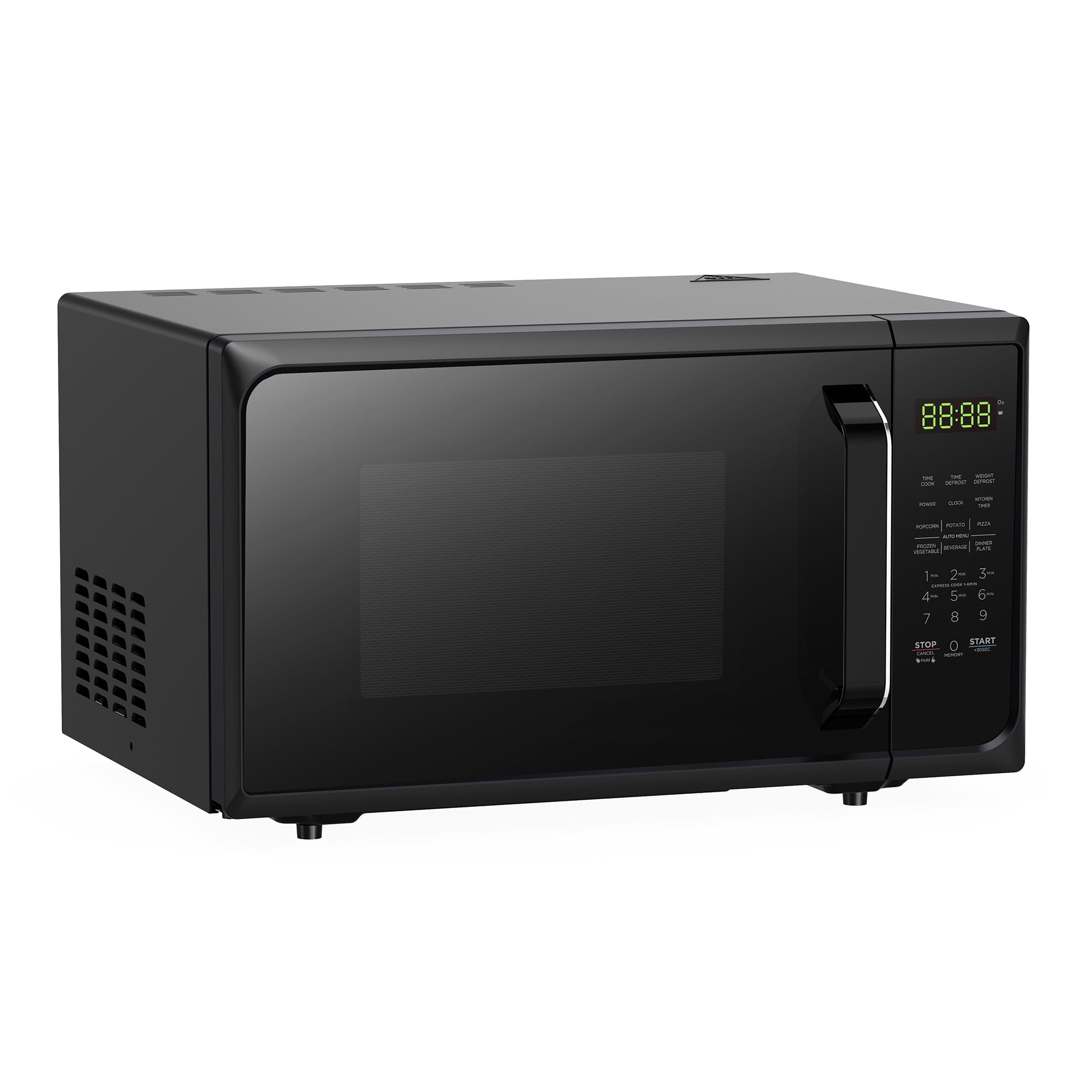 Mat Expert 0.9 CU.FT Compact Microwave Oven, Digital Timing & 5 Micro Power, 25L Small Microwave w/Glass Turntable & 6 Preset Buttons, Delayed Start