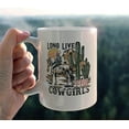 thumbnail image 2 of Long Live the Cowgirls Retro Western Cowgirl Horse Riding Rodeo Cactus Sunset Desert Landscape Ceramic Mug-11oz Coffee Milk Tea Mug Cup with Handle,Gifts for Teen Girls Cowboy Cowgirl, 2 of 4