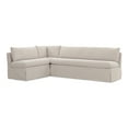 thumbnail image 3 of Moe's Home Collection Fable Slipcover Dining Banquette L-Shape Beige? 100.5In, 3 of 10
