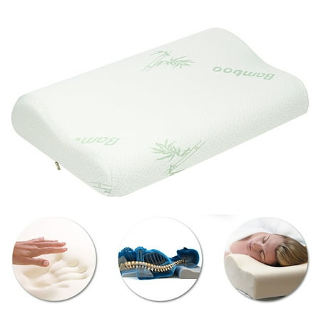 High Density Bamboo Memory Foam Bed Pillow Hypoallergenic Cool
