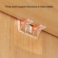 thumbnail image 6 of No-Drill Cabinet Support Brackets 10Pcs Shelf Support Peg Self Adhesive Shelves Clips Strong Partition Pin Clear Cabinet Shelf Clips Cabinet Book Shelves Closet Brackets Clapboard Laye - Clear, 6 of 7
