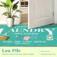 thumbnail image 3 of Washable Laundry Room Rug, 20"X59" Non Slip Soft Low-Pile Laundry Mat Farmhouse Laundry Room Decor Area Rug for Kitchen Bathroom Teal, 3 of 8