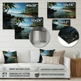 thumbnail image 4 of Designart "Seashore Tropical Haven" Nautical & Beach Metal Wall Art, 4 of 5