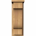 thumbnail image 2 of 7 1/2"W x 10"D x 22"H Newport Smooth Corbel w/Backplate, Western Red Cedar, 2 of 9
