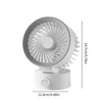 USB Desk Fan, 3 Speeds Powerful Portable Fan, 5.78 Inch Quiet Cooling ...