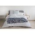 thumbnail image 3 of Simply Daisy Wood Stripe Fleece Throw Blanket, Blue, Standard Throw, 3 of 4