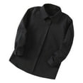 thumbnail image 2 of LYHaoo Boys' Long Sleeve Solid Color Dress Shirt Kids Casual Button Down Shirts Classic School Uniform,Sizes 6-7 Years, 2 of 4