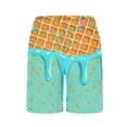 thumbnail image 6 of Favoffer Beach Shorts Big Boys Ice Cream Pattern Quick Dry Bottoms Elastic Waist Swim Trunks Five Quarter Pants Casual Sportswear for Seaside Camping Vacation Outdoor Fun 5-15Y, 6 of 6