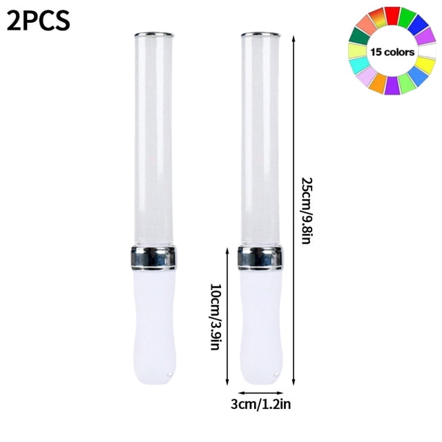 LED Concert Light Stick, Portable Glow Stick Support Rod for Wedding, Party, Festival and Event Use