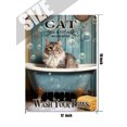 thumbnail image 5 of Vintage Cat Metal Sign, Black Cat Wash Your Paws Funny Cat Sign Wall Decor for Bedroom Bathroom Retro Metal Tin Sign, Metal Cat Sign Home Decor For Cat Lovers,Aluminum 12"x16", 5 of 6
