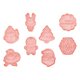 thumbnail image 5 of 8pcs Christmas Theme Molds Lovely Cookie Moldes de dulces Moldes de bricolaje encantadores (rosa), 5 of 6