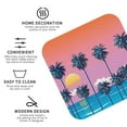 thumbnail image 4 of Balery 6 Pcs Beach With Palm Treesleather Coasters Set, Drink Table Cup Coasters For Living Room Kitchen Coffee Decor, 4 of 9