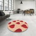 thumbnail image 4 of Ahgly Company Machine Washable Indoor Rectangle Transitional Pastel Orange Area Rugs, 2' x 4', 4 of 7