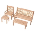 thumbnail image 2 of Muebles en miniatura para casa de muñecas, mesa para casa de muñecas a escala 1:12, muebles en miniatura, sillas, muebles en miniatura, rendimiento confiable, 2 of 11