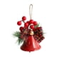 thumbnail image 3 of Lazo navideño con campana, lazos a cuadros, colgante, decoración navideña decorativa para puerta Campanas individuales, 3 of 9