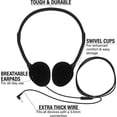 thumbnail image 3 of PYYNA-Bulk Classroom Headphones with Microphone – 10 Pack Multicolor Wired On-Ear Headsets, Adjustable 3.5mm Plug, Individually Wrapped for Schools, Libraries & Labs, 3 of 4