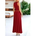 thumbnail image 3 of PRETTYGARDEN Women's 2 Piece Maxi Skirt Sets Casual Summer Knit Cropped Tank Top High Waisted Long Skirts Outfit, 3 of 10