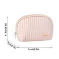 thumbnail image 2 of KIHOUT Small Makeup Bag for Purse, Travel Lipstick Cosmetic Pouch with Mirror Leather Waterproof Portable Zipper Mini Cute Makeup Toiletry Storage Organizer Coins Pouch for Women Girls, 2 of 2