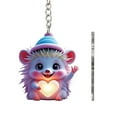 thumbnail image 3 of MORESEC under $5 2Pcs Acrylic Keychain, Cute Hedgehog Shaped Acrylic Keychain, Colorful Backpack Keyring Charm for Purse Bag Zipper, Decorative Gift for Kids Friends, Lightweight Durable Accessory, 3 of 9
