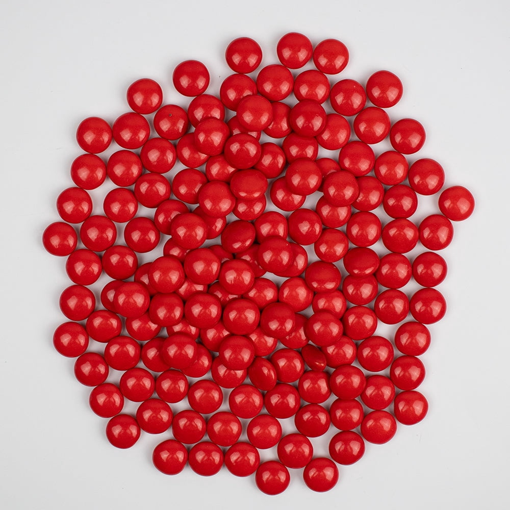 530 ct Red Bulk Chocolate Coated Gems For Parties, Gifting, Baking And Candy Buffets (20oz)