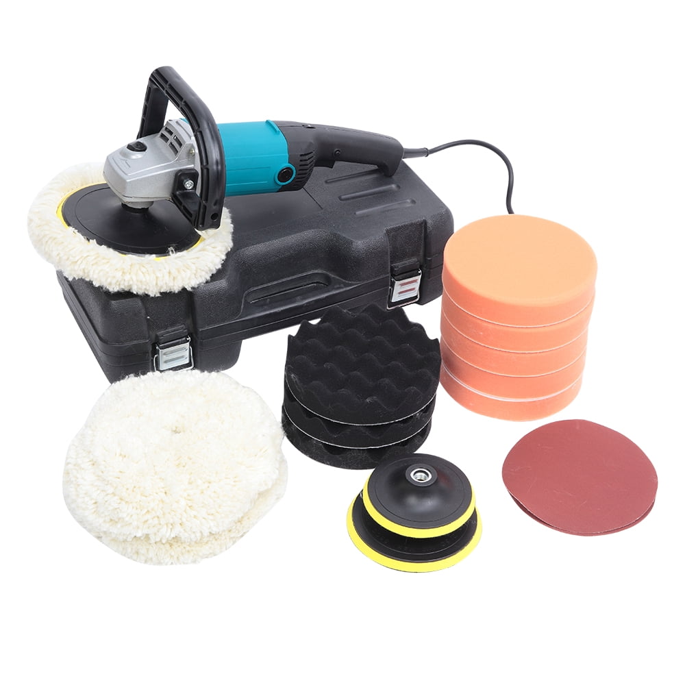 7-Inch Buffer Polisher With 6 Variable Speeds 3100RPM Ideal For Car Sanding 1600W Orbital Car Polisher w/D-Handle Waxing 【UK IN STOCK】 Electric Polisher Polishing 