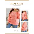 thumbnail image 3 of HOTAPEI Pullover Sweaters for Women Elegant Crochet Hollow Out Sweater Long Sleeve Sweaters Crewneck Knitwear Pullover Tops, 3 of 6