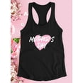 thumbnail image 3 of Mothers Day Heart Paint Racerback Tank Women -Image by Shutterstock, Female Large, 3 of 4