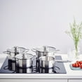 thumbnail image 3 of Brabantia Futura Recycled 4 Piece Cookware Set, Stainless Steel, 3 of 8