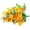 Orange, variant on Travelwant 2Packs Artificial Daisy Flowers Outdoor Spring Summer Decoration UV Resistant Fake Flowers Faux Plastic Greenery Shrub Plant Indoor Outside