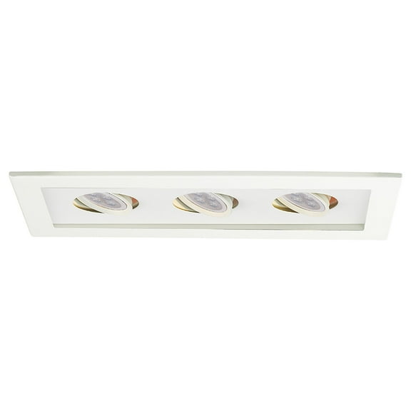 WAC Lighting 3-Light LED Low Voltage Multiple Aluminum Trim in White