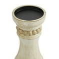 thumbnail image 4 of DecMode 3 Candle Cream Wood Candle Holder, Set of 3, 4 of 7