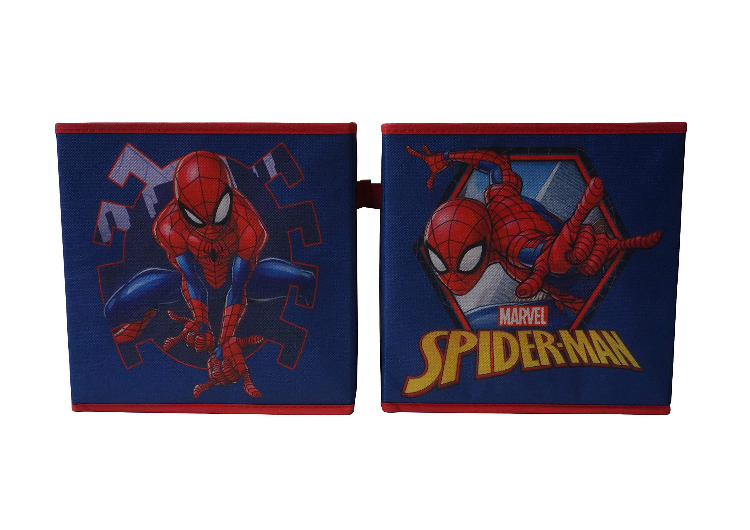Marvel Spiderman Collapsible Storage Cubes, Blue