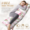 thumbnail image 4 of Naloa Watermelon Super Soft 20x60 Body Pillow Case,Long Side Hidden Zipper（PILLOWS ARE NOT INCLUDED）, 4 of 6