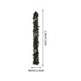 thumbnail image 2 of Gumesh 4 Ft Christmas Rattan Garland - Natural Hanging Decor for Mantel/Staircase/Festive Display, 2 of 7