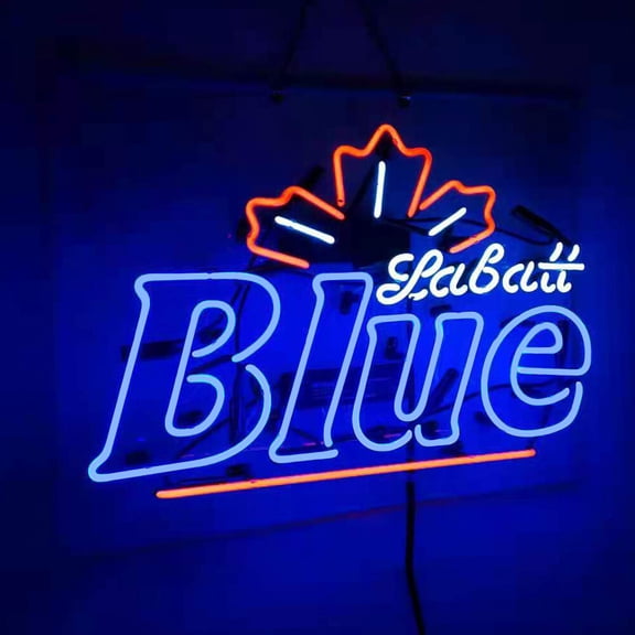 Queen Sense 20"x16" Custom Labatt Blues Beer Neon Sign Man Cave Beer Pub Bar Artwork Handmade Wall Decor Gift Neon Light 120LBBLV4