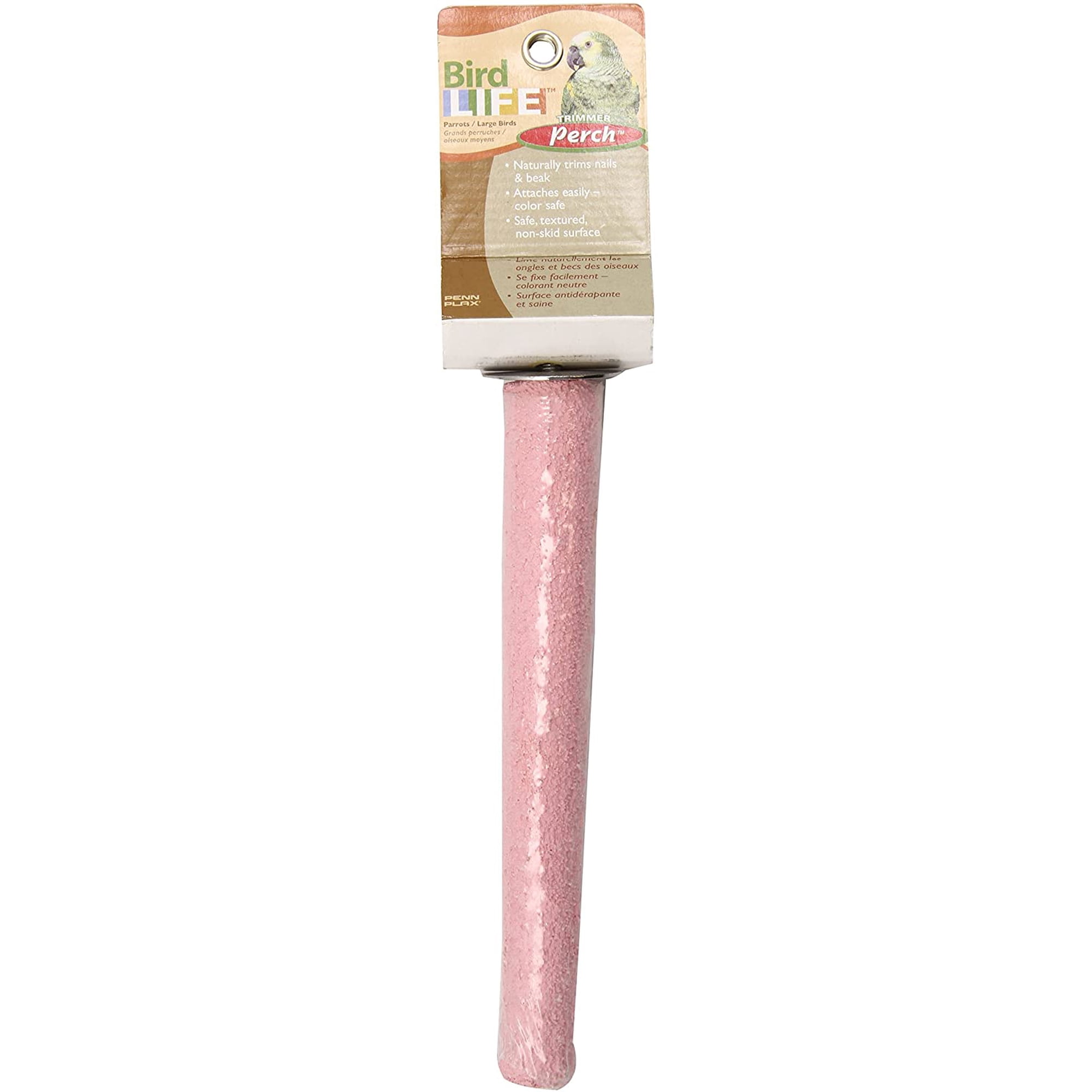 Penn-Plax Cement Perch, Conditions Birds Leg Muscles, 10-Inch, BA083