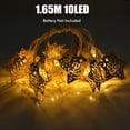 thumbnail image 2 of Night Light [跃星辉]清库产品 已处理知产穆斯林中东开斋节LED灯串 铁艺月亮城堡星星宫殿斋月节灯串 1.65米10灯-电池款（斋月B款） ANGGREK Night Light, 2 of 8