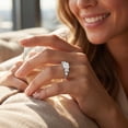 thumbnail image 5 of Pompeii 1 1/4ct Three Stone Diamond Ring 14K White Gold (H/I,I), 5 of 5