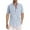 Blue, variant on Meichang Men's Striped Linen Shirts Button Down Hawaiian Beach Casual Short Sleeve Button-up Regular Fit Dress Blouses Summer Holiday Shirts for Men