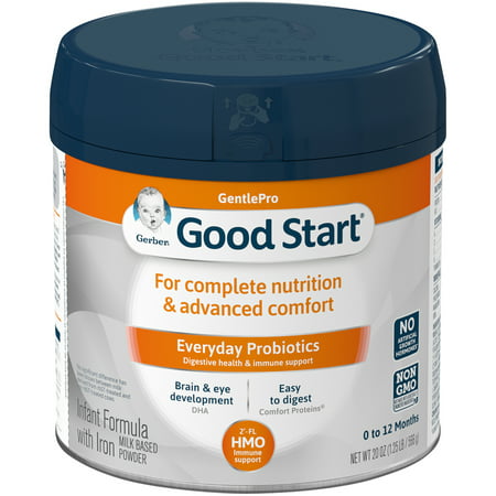 Gerber Good Start GentlePro (HMO) Powder Infant Formula, Stage 1, 20 (Best Baby Formula 2019)