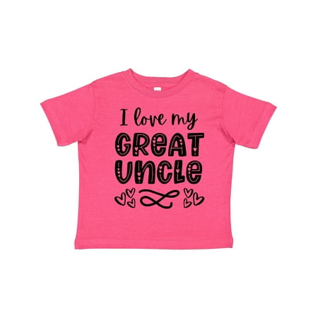 

Inktastic I Love My Great Uncle with Hearts Gift Toddler Boy or Toddler Girl T-Shirt