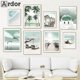 thumbnail image 2 of Pósteres de conchas de playa y océano tropical de verano, arte de pared con paisaje, impresiones de pintura en lienzo, imágenes estéticas, decoración del hogar para sala de estar, 2 of 5