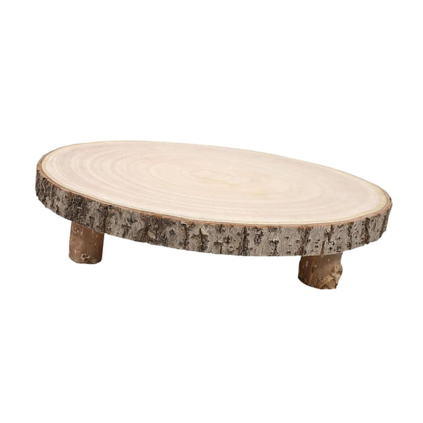 Soporte de madera para rebanadas, pastel de bodas y tabla de quesos, vela casera, centro de mesa para bodas S