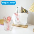 thumbnail image 2 of Irregular Shape Acrylic with Wooden Base Special  Makeup Mirror for Bedroom (ZXJS_us) Makeup Mirror Special for Bedroom Living Room and Room Decor Irregular Shape Acrylic with Wooden Base, 2 of 10