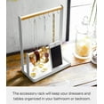 thumbnail image 3 of Yamazaki Home Jewelry + Accessory Display, White, Steel + Wood, No Assembly, 3 of 7
