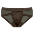 thumbnail image 1 of Posijego Bikini Briefs for Men Seamless Low Rise Breathable Underwear Stretchy Comfortable Soft Panties, 1 of 4