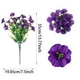 thumbnail image 4 of 35CM Artificial Fake Silk Morning Glory Flower Green Eucalyptus Plant UV Protection for Porch Courtyard Garden Summer Home Decor, 4 of 5