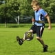 thumbnail image 3 of 1 Uds. Entrenador de cinturón de fútbol Solo entrenador de patadas de fútbol, ayuda de entrenamiento para práctica de fútbol para niños, entrenador de Rugby de voleibol de fútbol se adapta a la pelota, 3 of 8