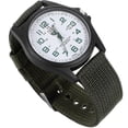 thumbnail image 1 of Man Quartz Wrist Watch Woven Nylon Male Watch Fashion Sports Wrist Watches Calendar Quartz Wrist Watch (Army Green), 1 of 4